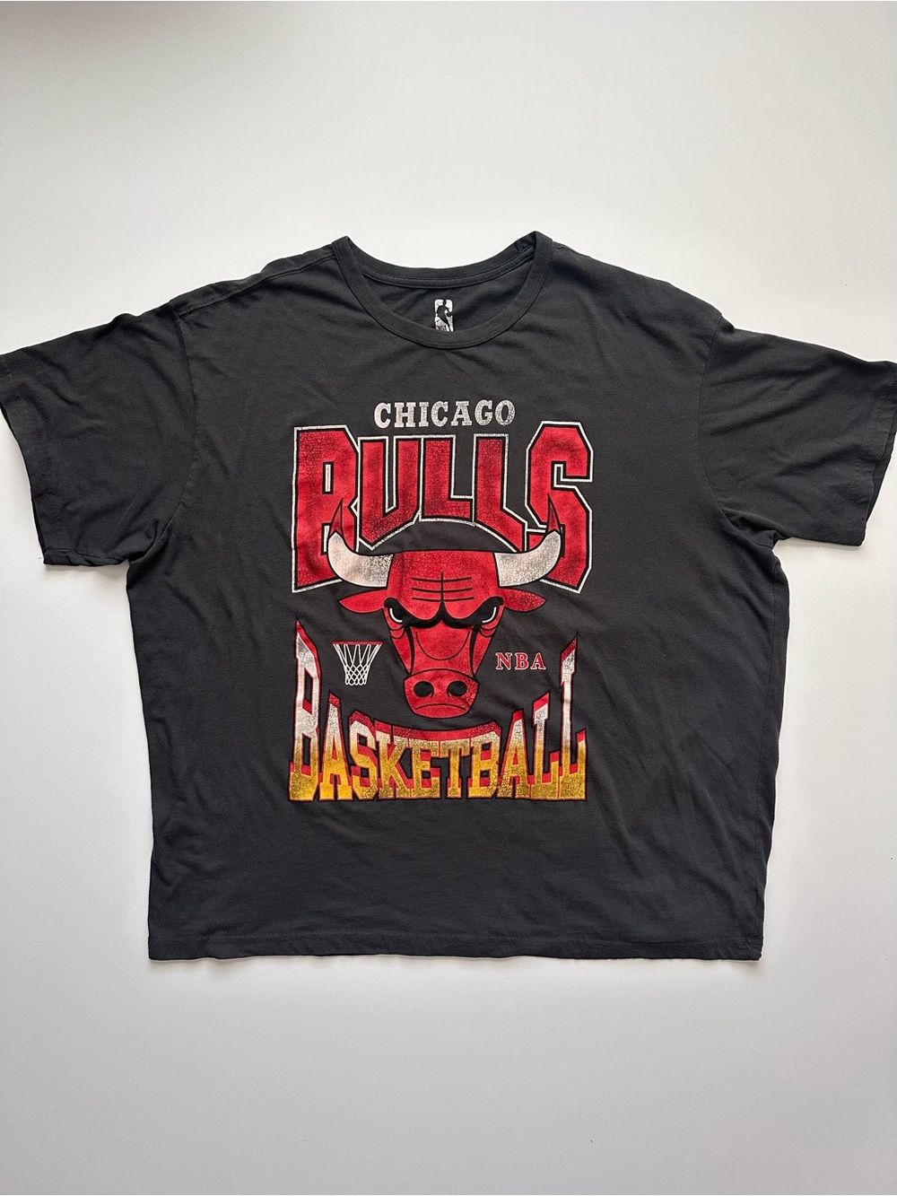 Chicago Bulls Distressed/Vintage-Style Graphic Tee